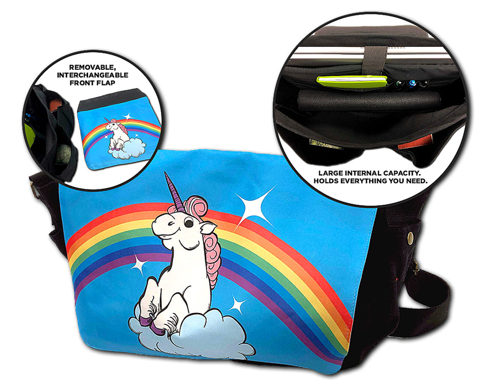 Legion Messenger Bag - Rainbow Unicorn Clothing & Accessories Legion Supplies   