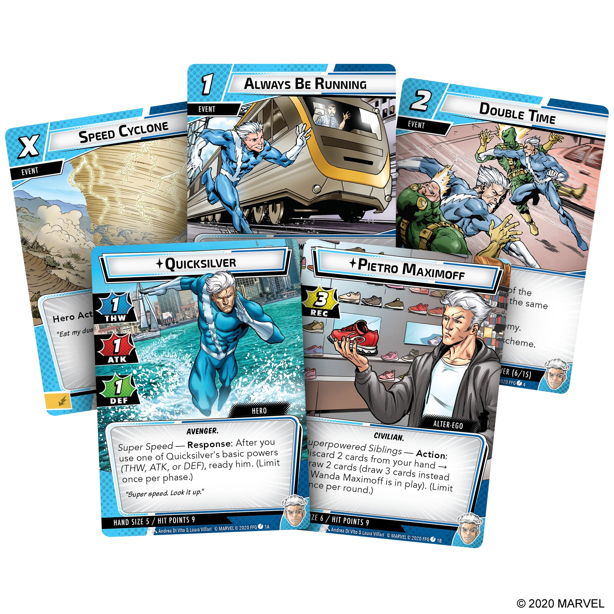 Marvel Champions LCG: Quicksilver Hero Pack Card Games Fantasy Flight