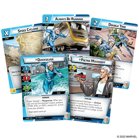 Marvel Champions LCG: Quicksilver Hero Pack Card Games Fantasy Flight