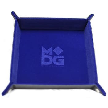 Metallic Dice Games Blue Velvet Leather Folding Dice Tray Home page FanRoll   