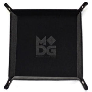 Metallic Dice Games Black Velvet Leather Folding Dice Tray Home page FanRoll   