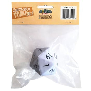 Squishable Foam Dice 2" White D20 Home page Other   