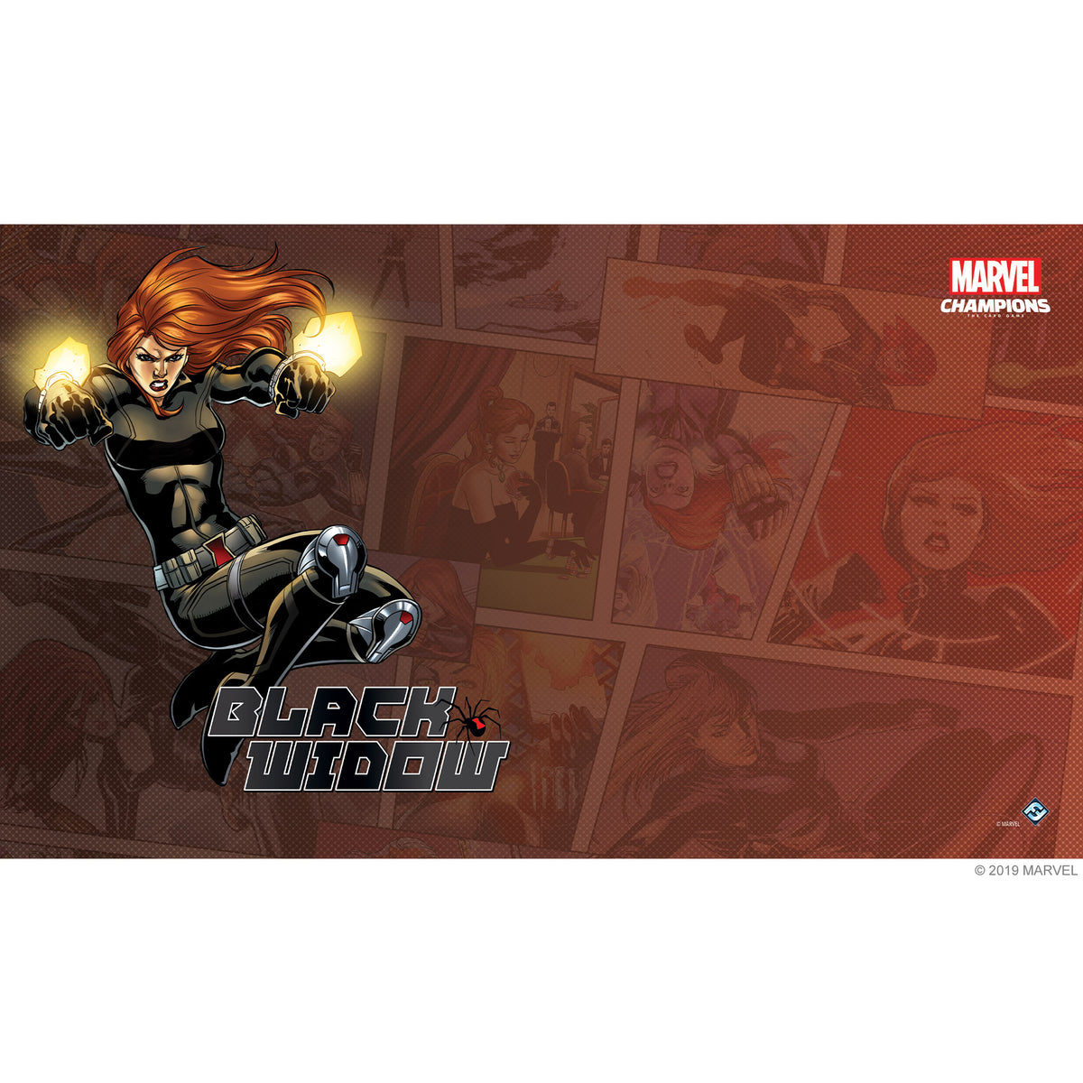 Playmat Black Widow Miniatures Asmodee   