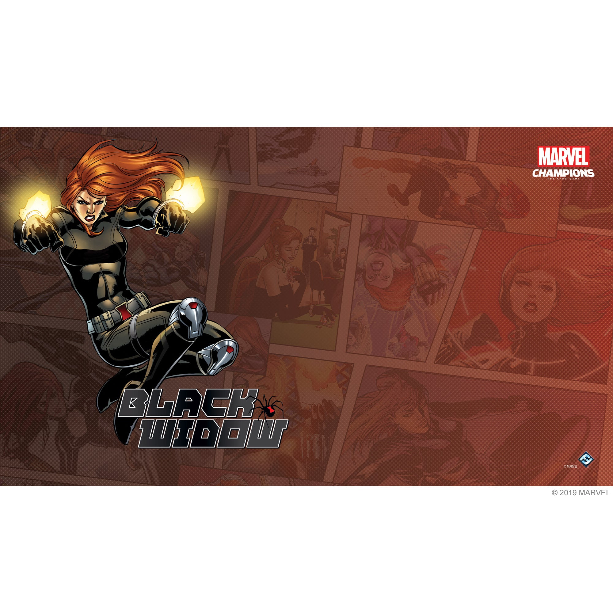 Playmat Black Widow Miniatures Asmodee   