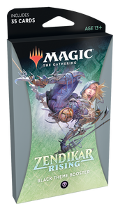 MTG: Zendikar Rising Theme Booster - Black Trading Card Games Wizards of the Coast   