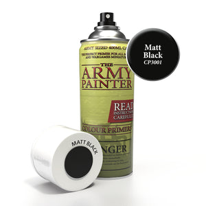 Colour Primer Spray: Matt Black Paints Army Painter   