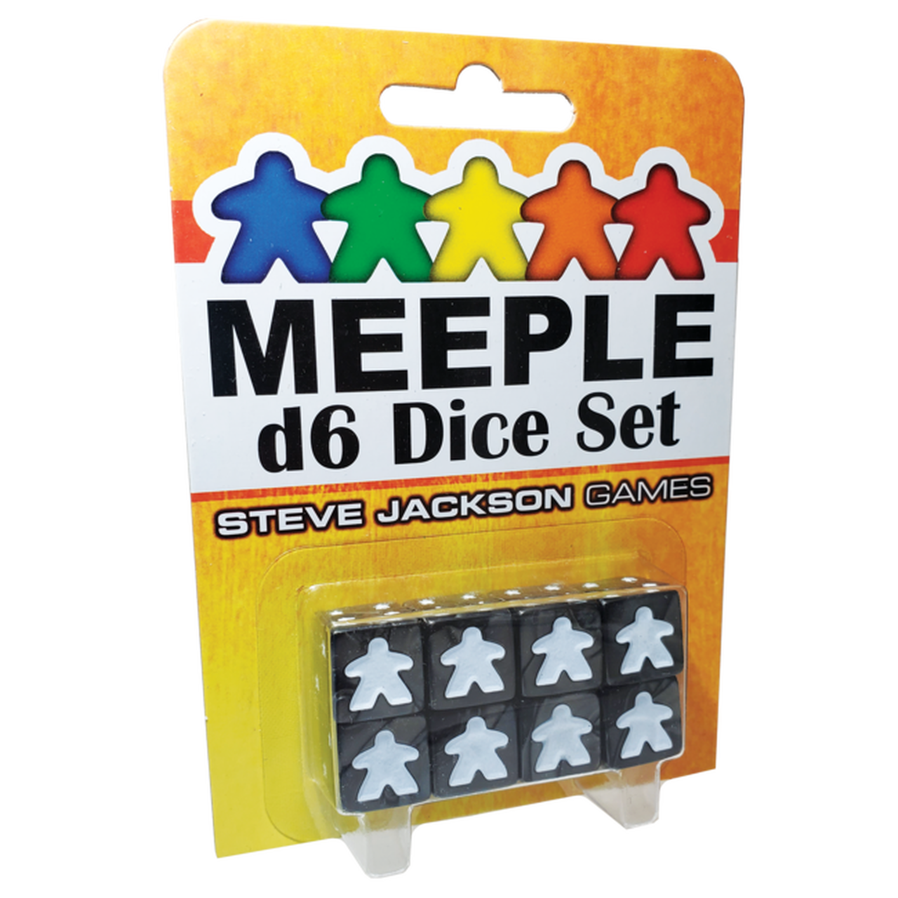 Meeple D6 Dice Set Black Dice Steve Jackson Games