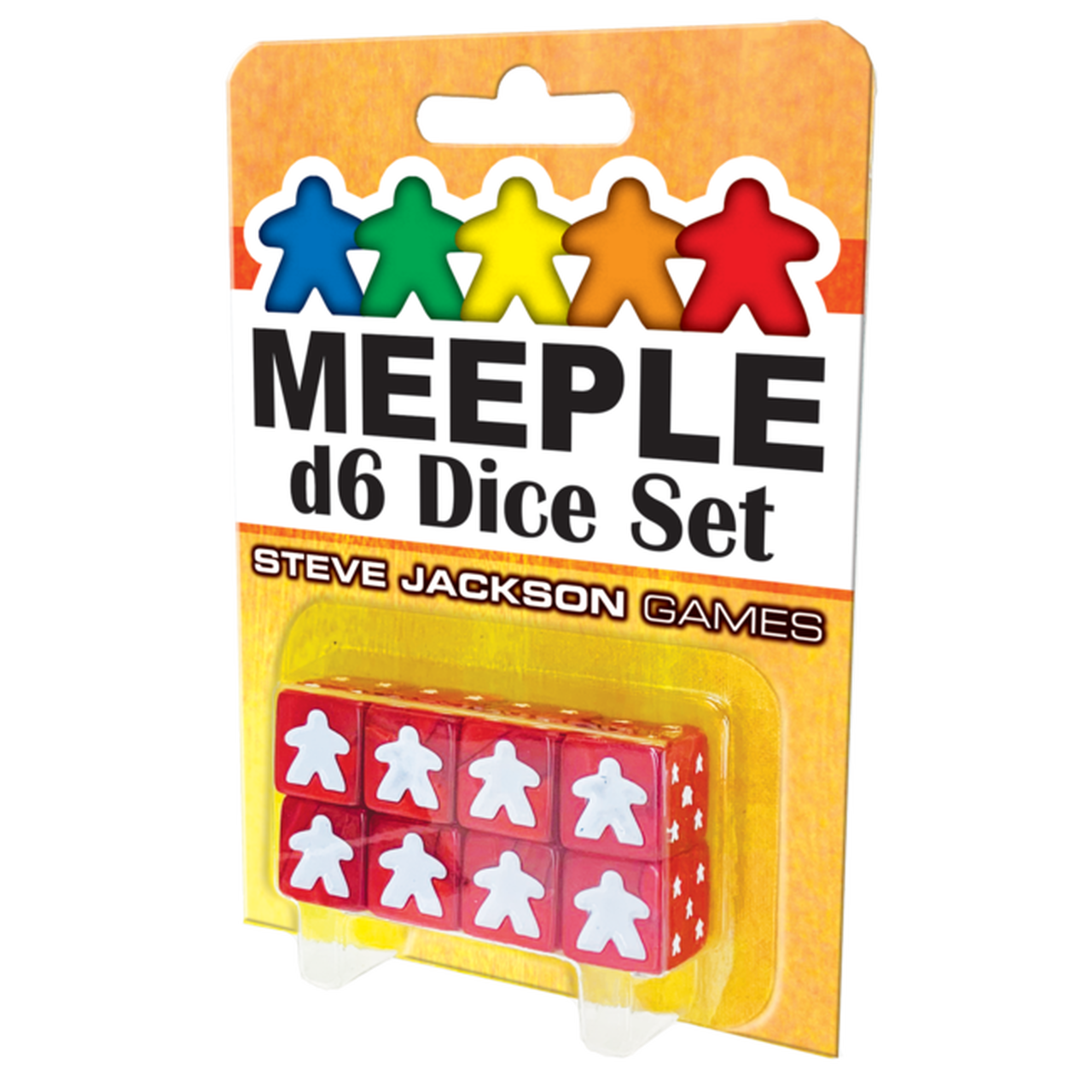 Meeple D6 Dice Set Red Dice Steve Jackson Games