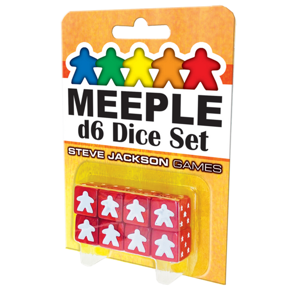 Meeple D6 Dice Set Red Home page Steve Jackson Games   