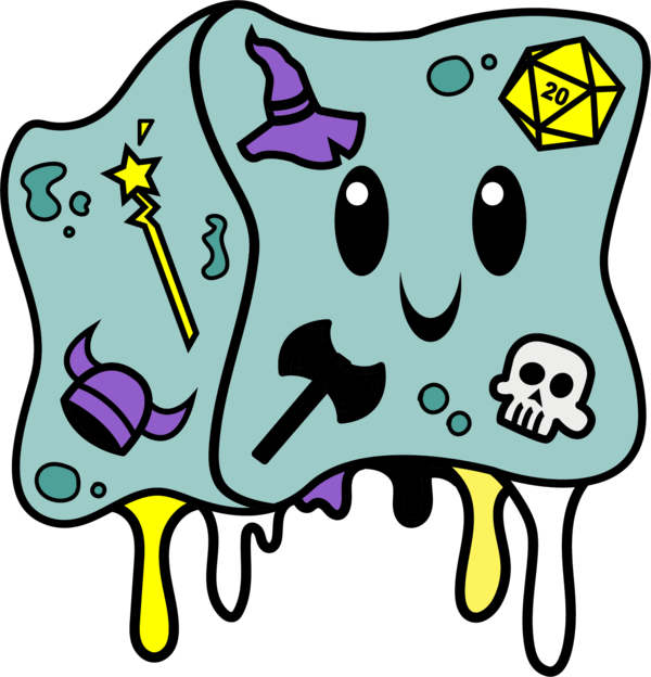 Gelatinous Cube Pride Pin: Nonbinary Clothing & Accessories Foam Brain Games