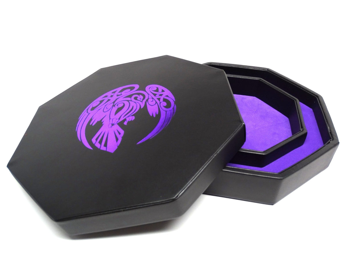 Easy Roller Raven Dice Tray With Dice Staging Area and Lid Supplies Easy Roller Dice