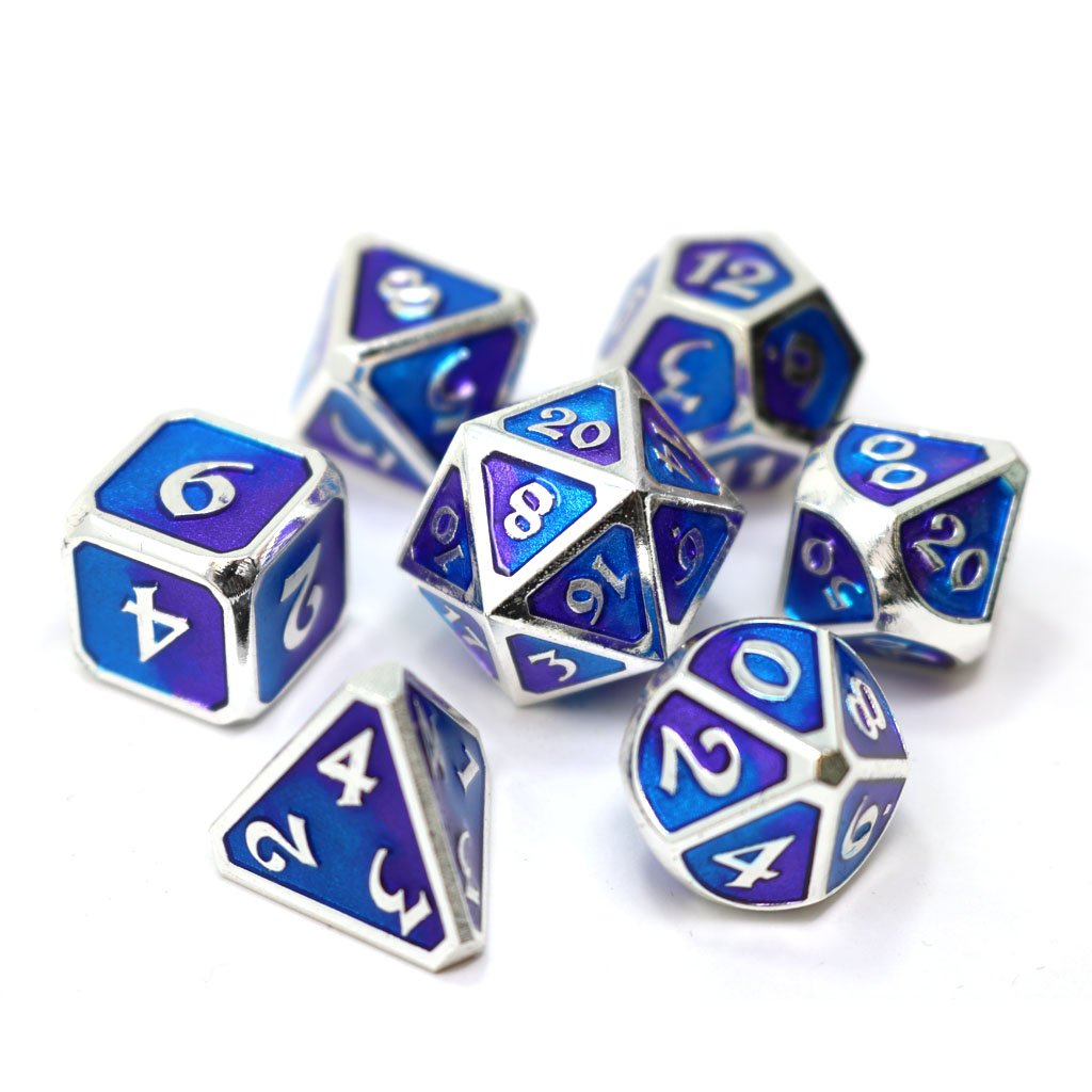 Die Hard Dice Metal Spellbinder Nightfall 7ct Polyhedral Set Dice Die Hard Dice