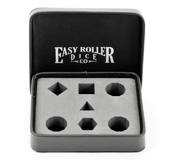 Dice Display and Storage Case - Easy Roller Logo Design Home page Easy Roller Dice   