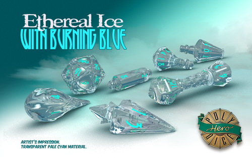 PolyHero Wizard Ethereal Ice 7ct Dice Set Home page Other   