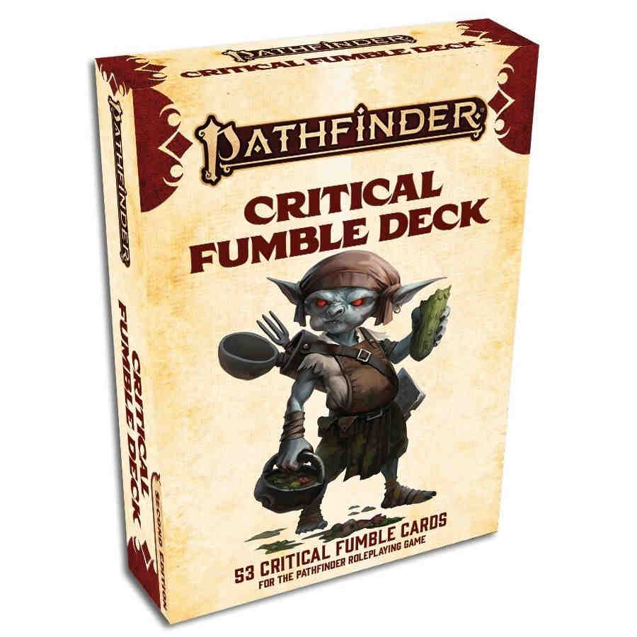 Pathfinder 2e Critical Fumble Deck Supplies Paizo