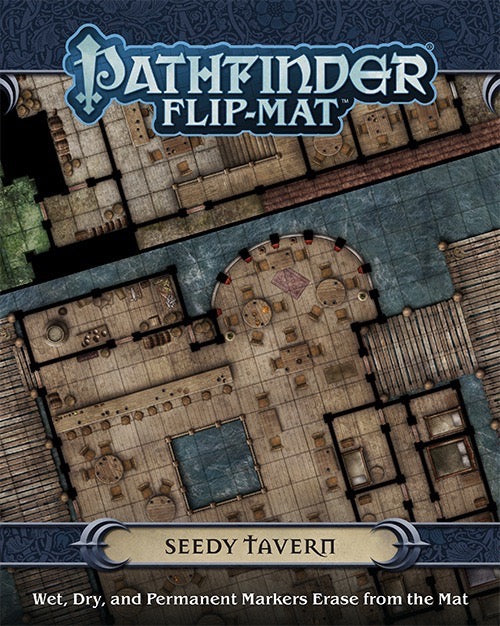 Pathfinder Flip Mat Seedy Tavern RPG Maps Paizo   