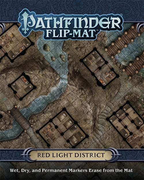 Pathfinder Flip Mat Red Light District RPG Maps Paizo   