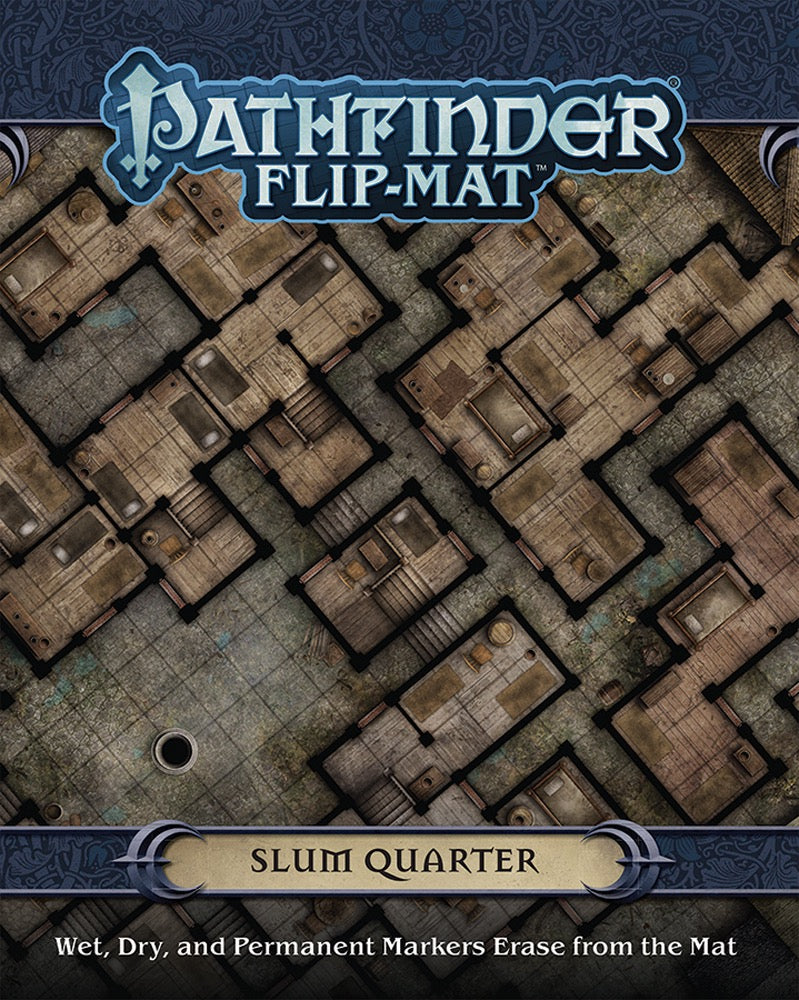 Pathfinder Flip Mat Slum Quarter RPG Maps Paizo   