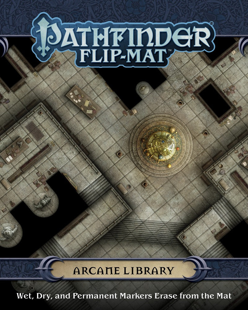 Pathfinder Flip Mat Arcane Library RPG Maps Paizo   