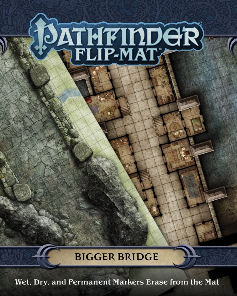 Pathfinder Flip-Mat Bigger Bridge RPG Maps Paizo   