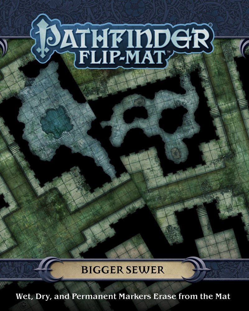 Pathfinder Flip-Mat: Bigger Sewer RPG Maps Paizo   