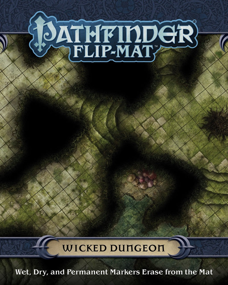Pathfinder Flip Mat Wicked Dungeon RPG Maps Paizo   