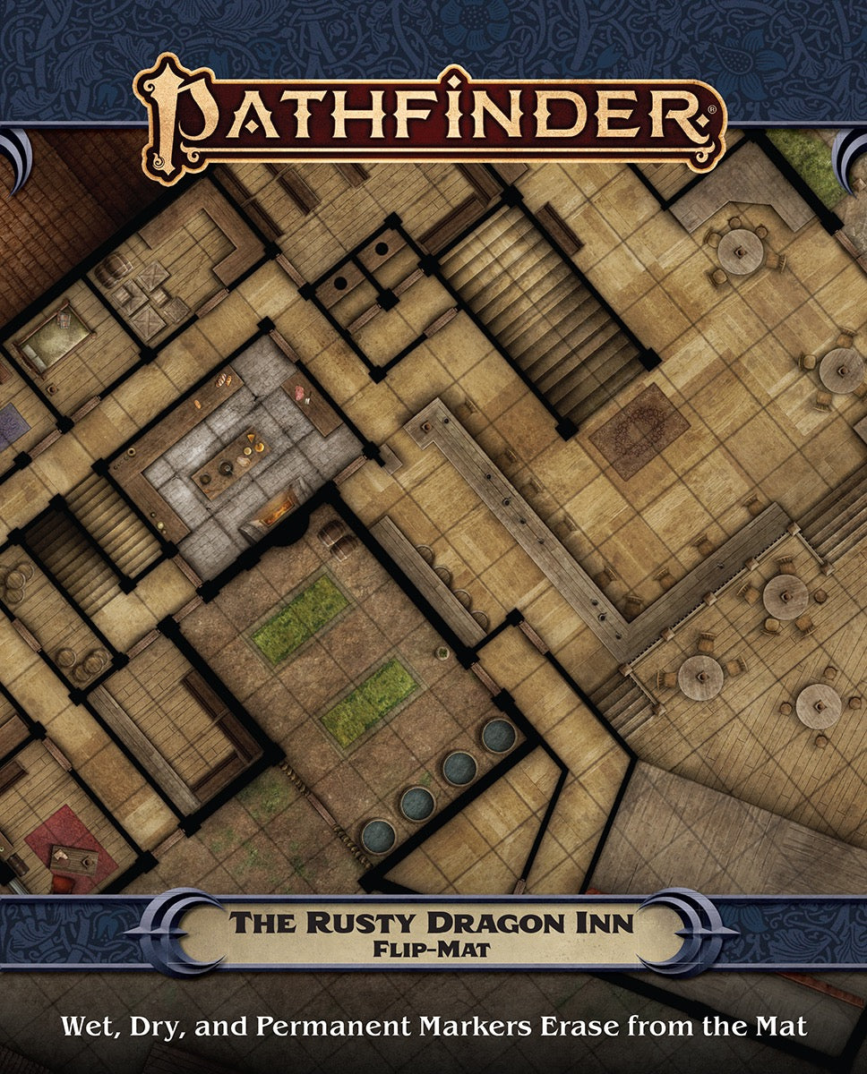 Pathfinder Flip Mat The Rusty Dragon Inn RPG Maps Paizo   