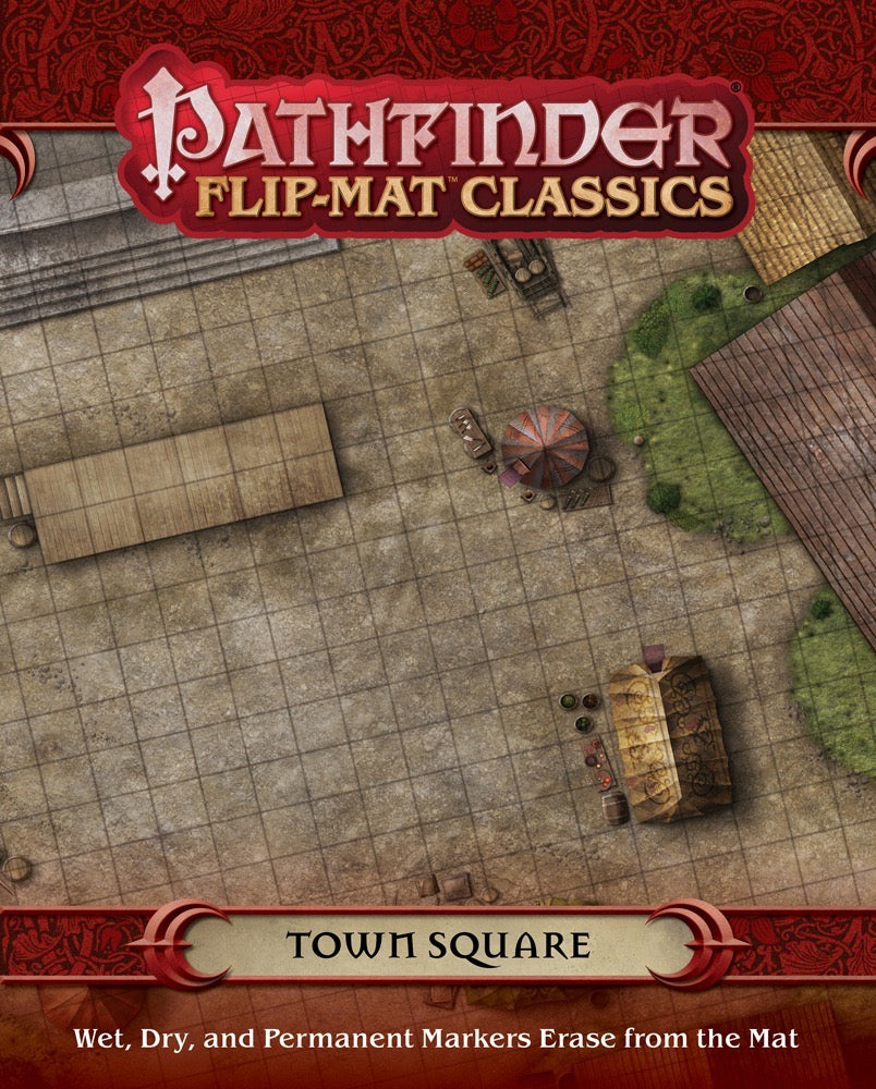 Pathfinder Flip Mat Classics Town Square RPG Maps Paizo   