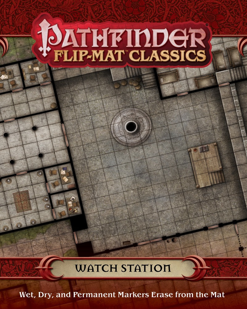 Pathfinder Flip Mat Classic Watch Station RPG Maps Paizo   