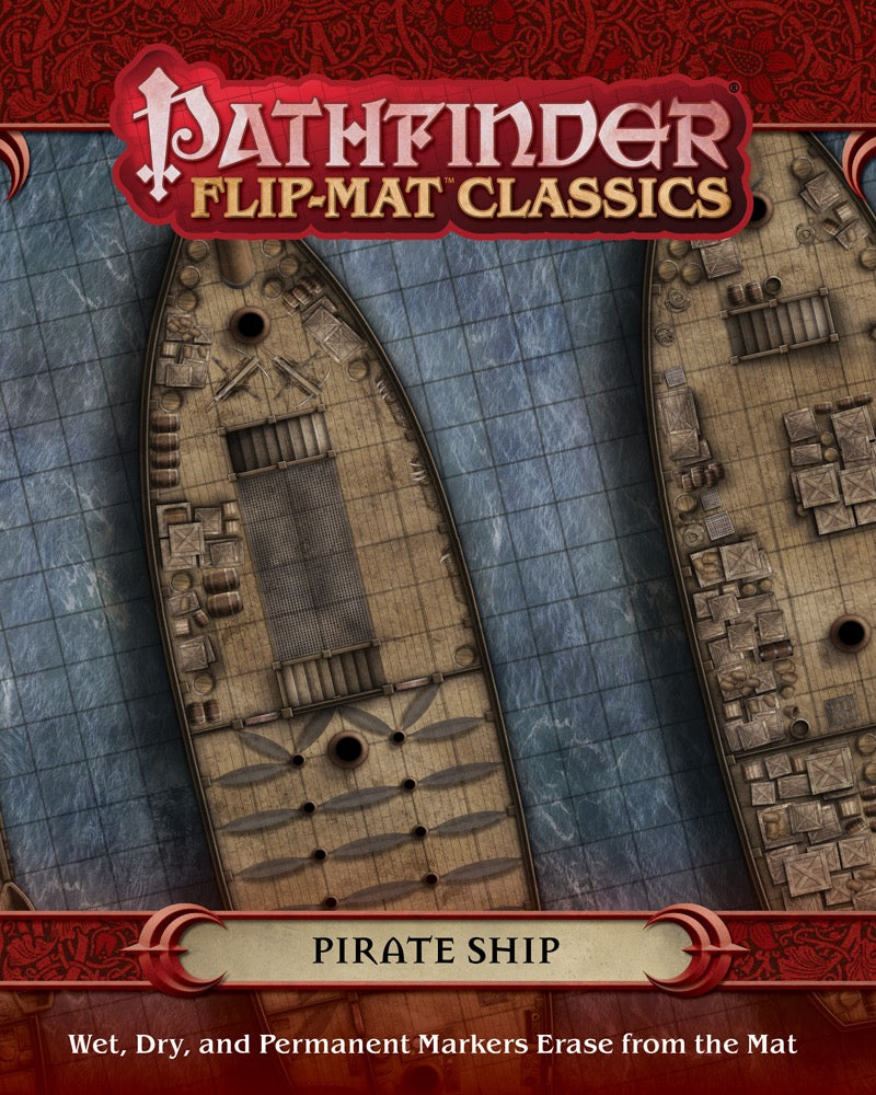 Pathfinder Flip Mat Classics Pirate Ship RPG Maps Paizo   