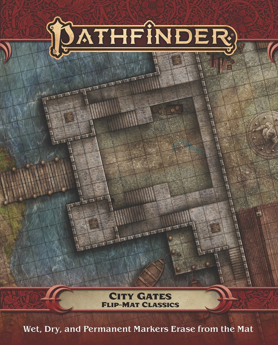 Pathfinder Flip Mat Classics City Gates RPG Maps Paizo   