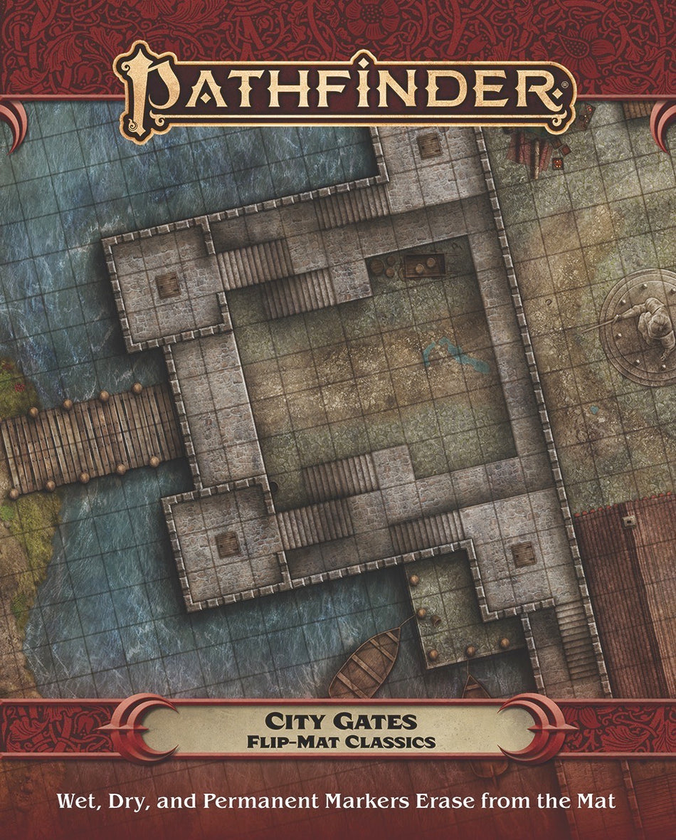 Pathfinder Flip Mat Classics City Gates RPG Maps Paizo   