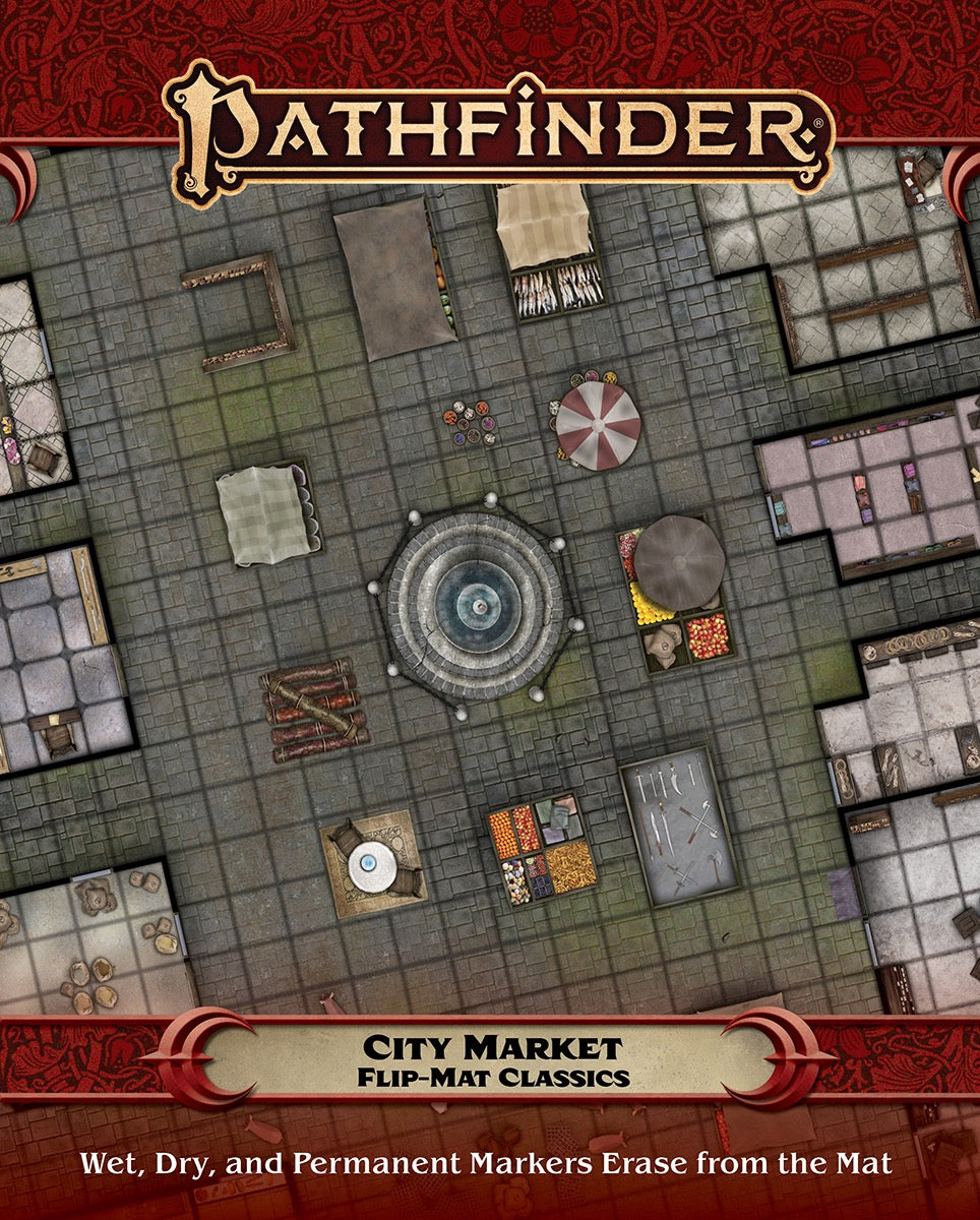 Pathfinder Flip Mat Classics City Market RPG Maps Paizo   