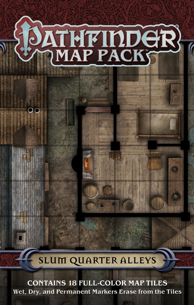 Pathfinder Map Pack: Slum Quarter Alleys RPG Maps Paizo   