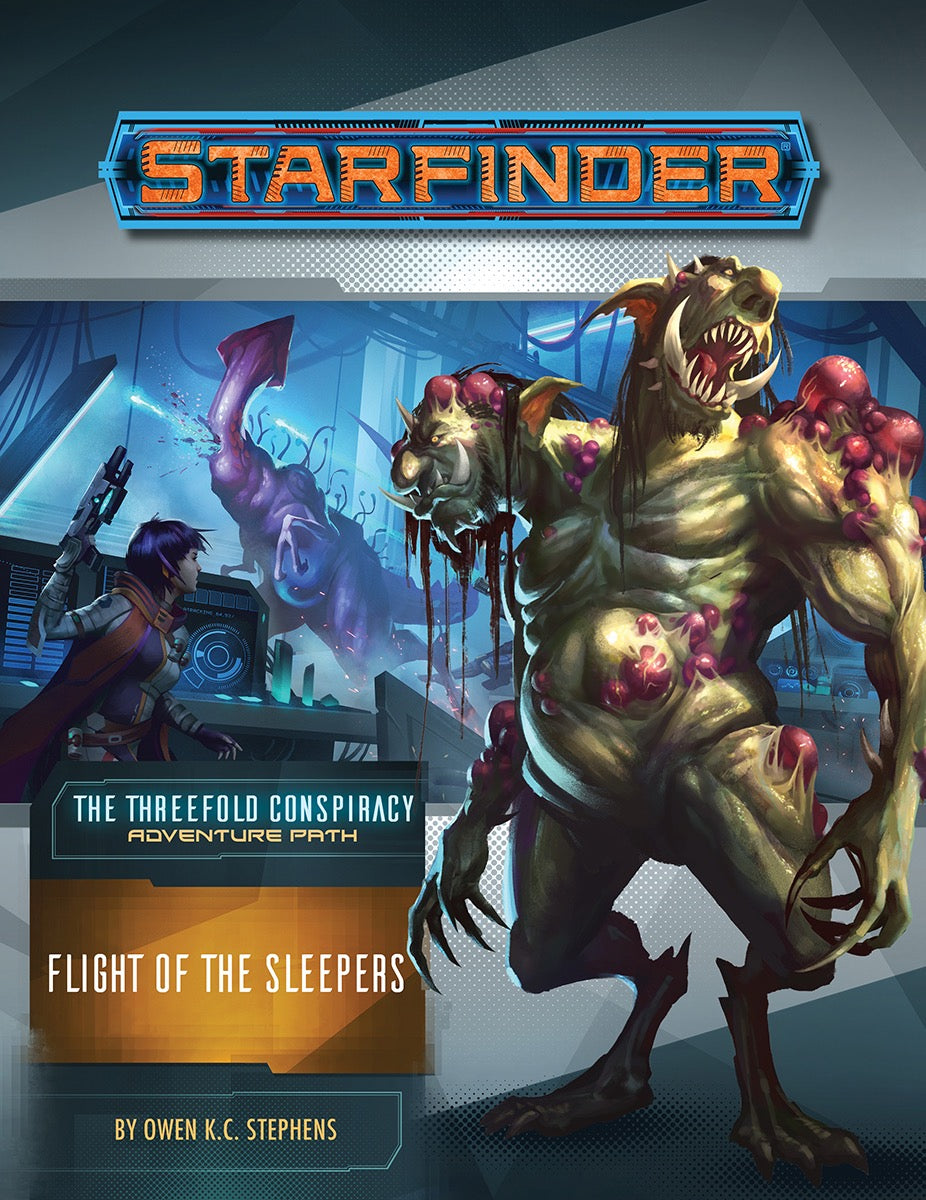 Starfinder Adventure Path The Threefold Conspiracy Part 2 - Flight of the Sleepers Role Playing Games Paizo