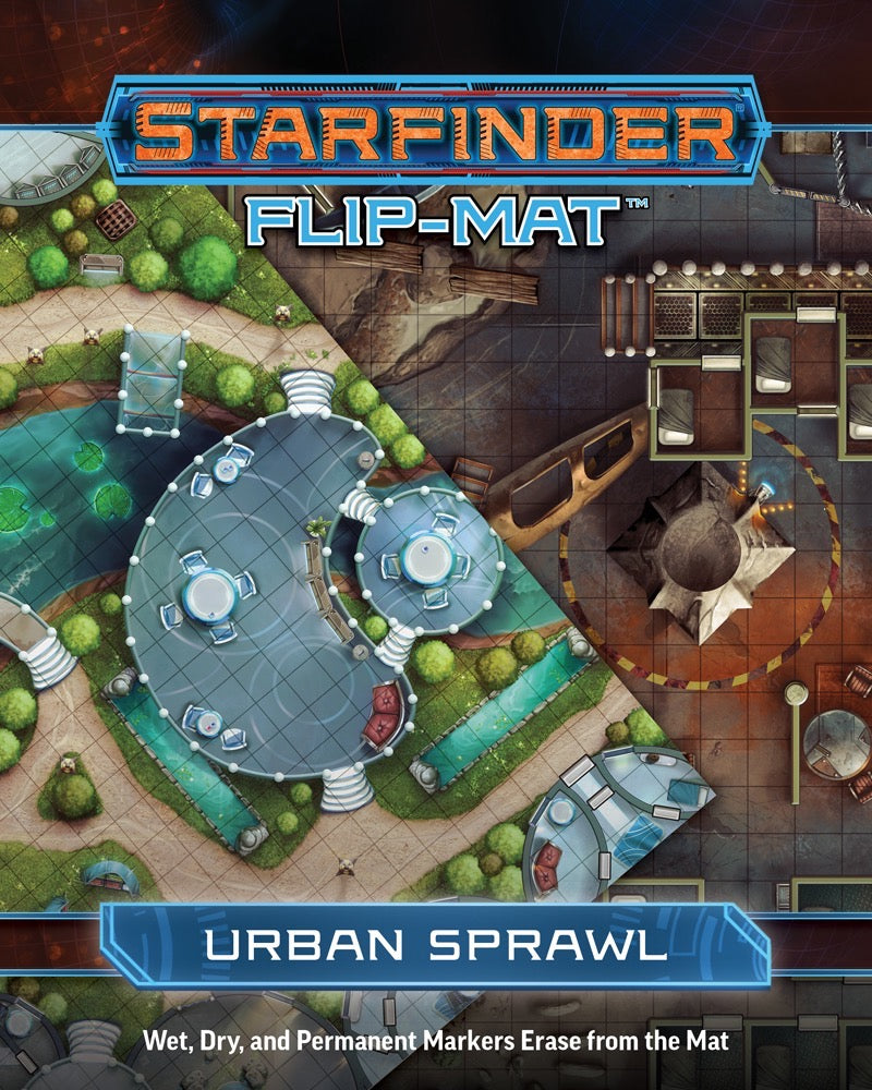 Starfinder Flip Mat Urban Sprawl RPG Maps Paizo   