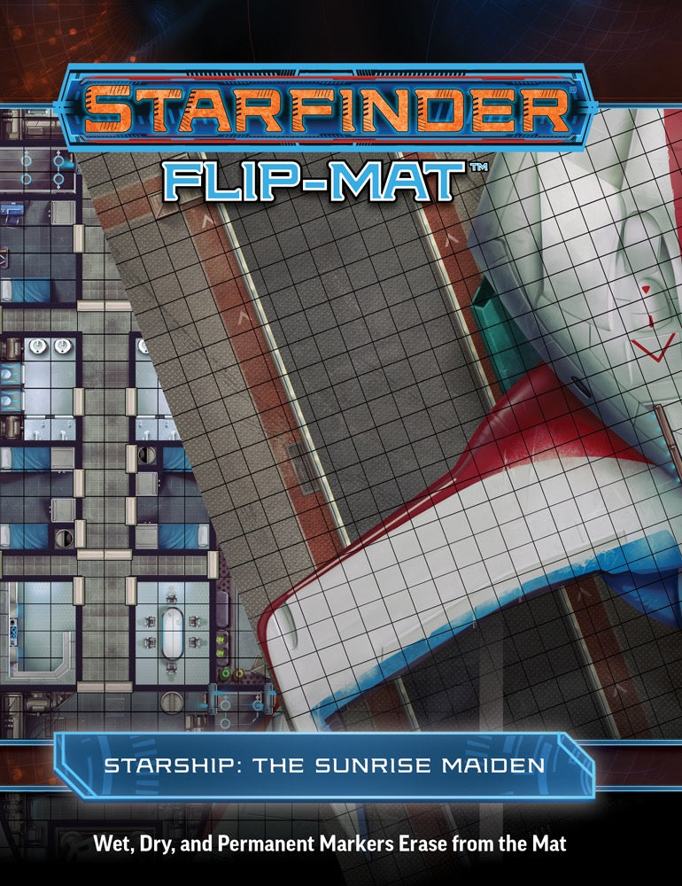 Starfinder Flip Mat Starship The Sunrise Maiden RPG Maps Paizo   