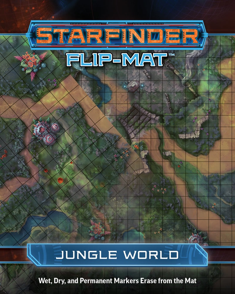 Starfinder Flip Mat Jungle World RPG Maps Paizo   