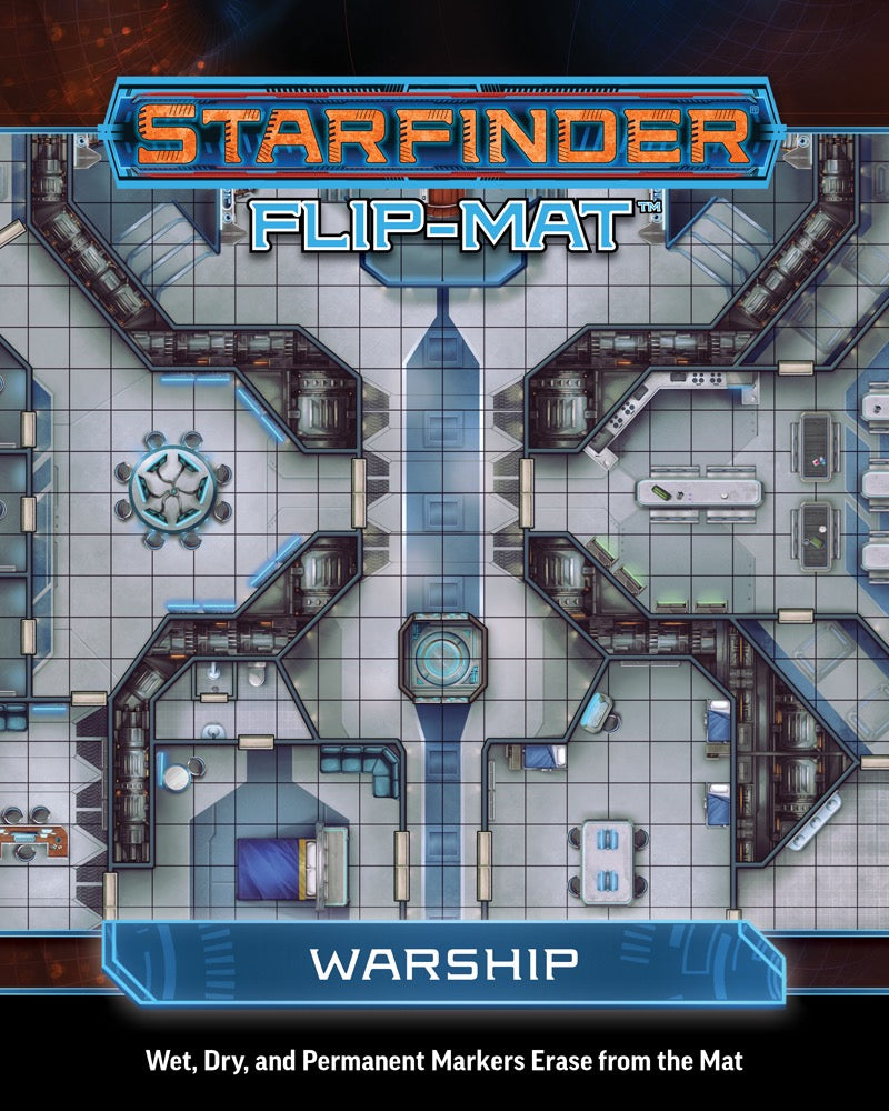 Starfinder Flip Mat Warship RPG Maps Paizo   