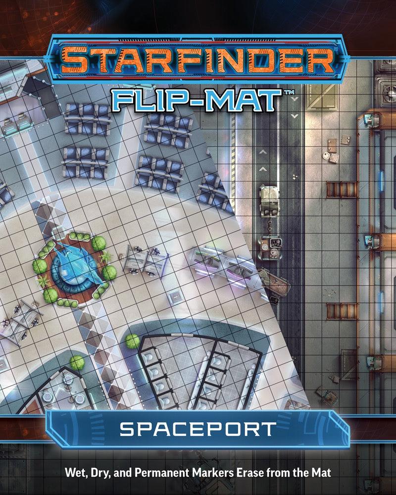 Starfinder Flip Mat Spaceport RPG Maps Paizo   
