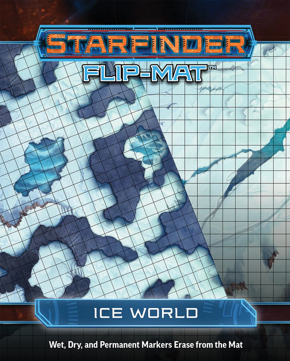 Starfinder Flip Mat Ice World RPG Maps Other   