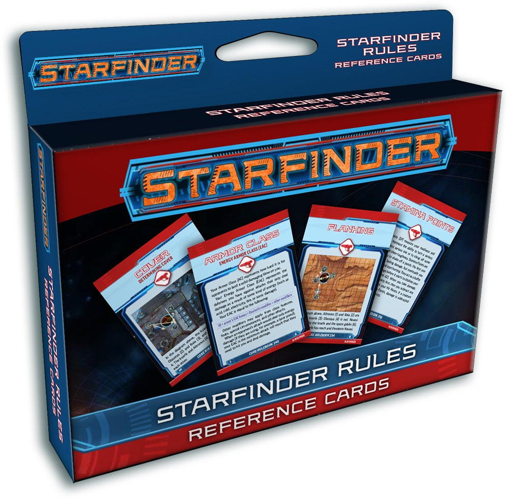 Starfinder Rules Reference Cards Deck Supplies Paizo   