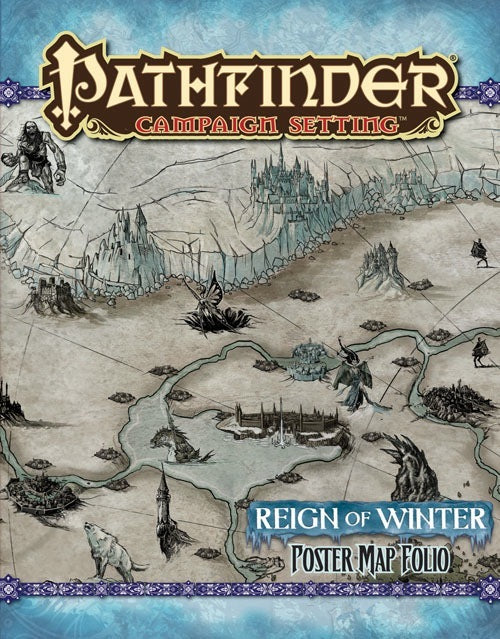 Pathfinder Campaign Setting Reign of Winter Poster Map Folio Home page Paizo   