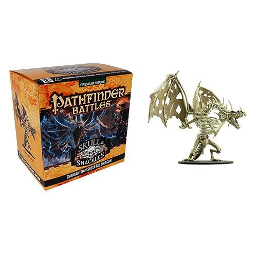 Pathfinder Battles Skull & Shackles Gargantuan Skeletal Dragon Miniatures WizKids   