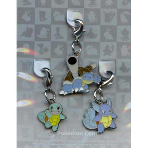 Japan Pokemon Center Exclusive Metal Charm - Squirtle, Wartortle, and Blastoise Home page Other   