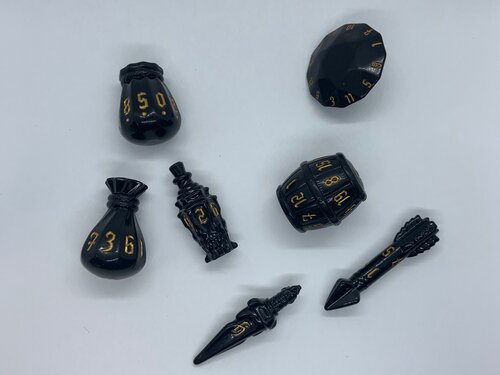 PolyHero Rogue Nightshade 7ct Dice Set Home page Other   