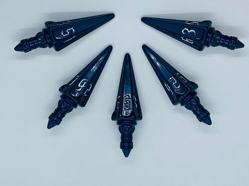 PolyHero Rogue Midnight Blue: Level Up Pack 5D6 Short Swords Dice Other