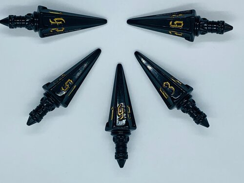 PolyHero Rogue Nightshade: Level Up Pack 5D6 Short Swords Dice Other