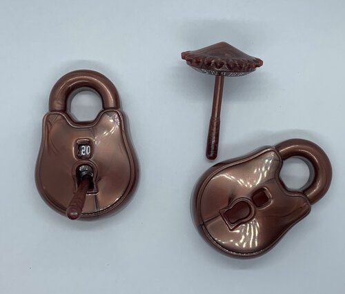 PolyHero Rogue Stout Bronze Lock & Pick D20 Dice Other