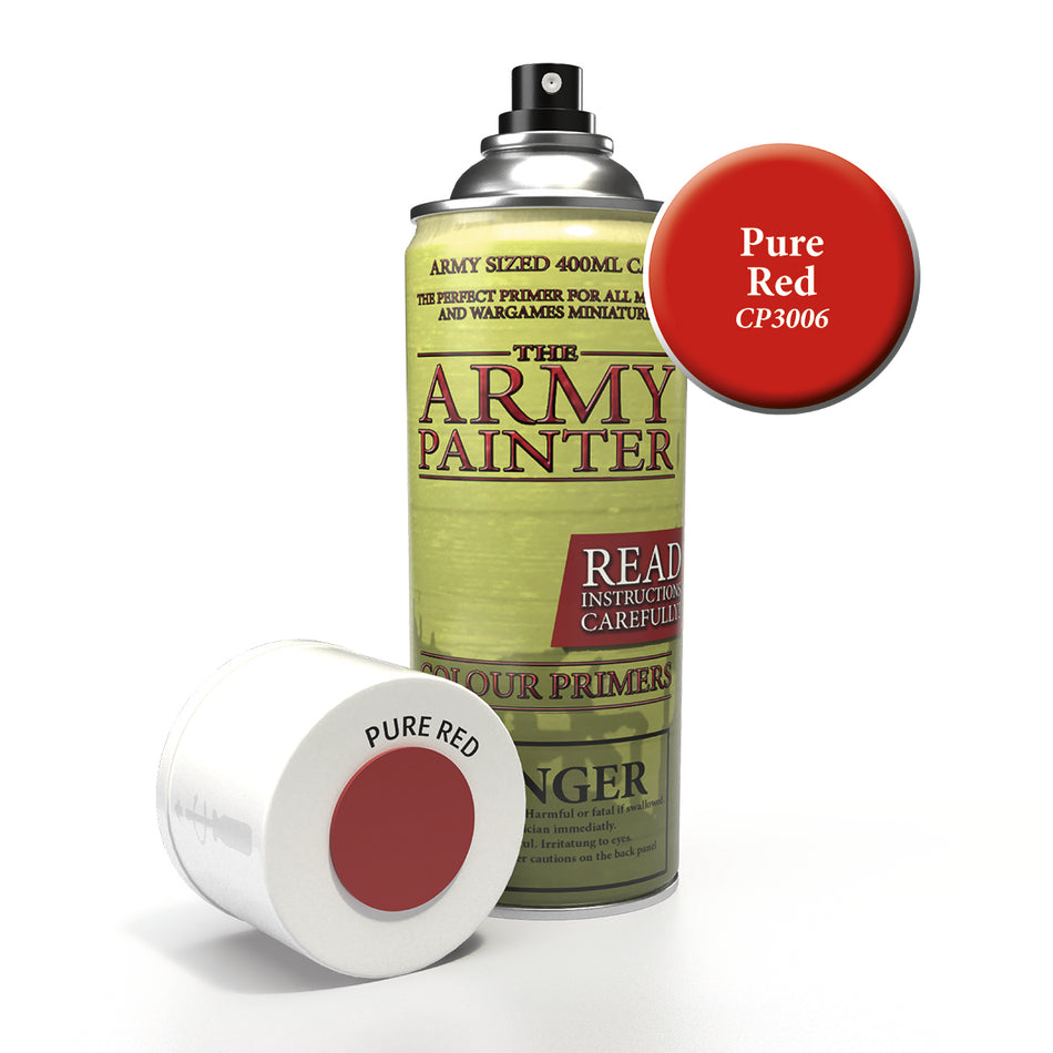 Colour Primer Spray: Pure Red Paints Army Painter 3006 Pure Red